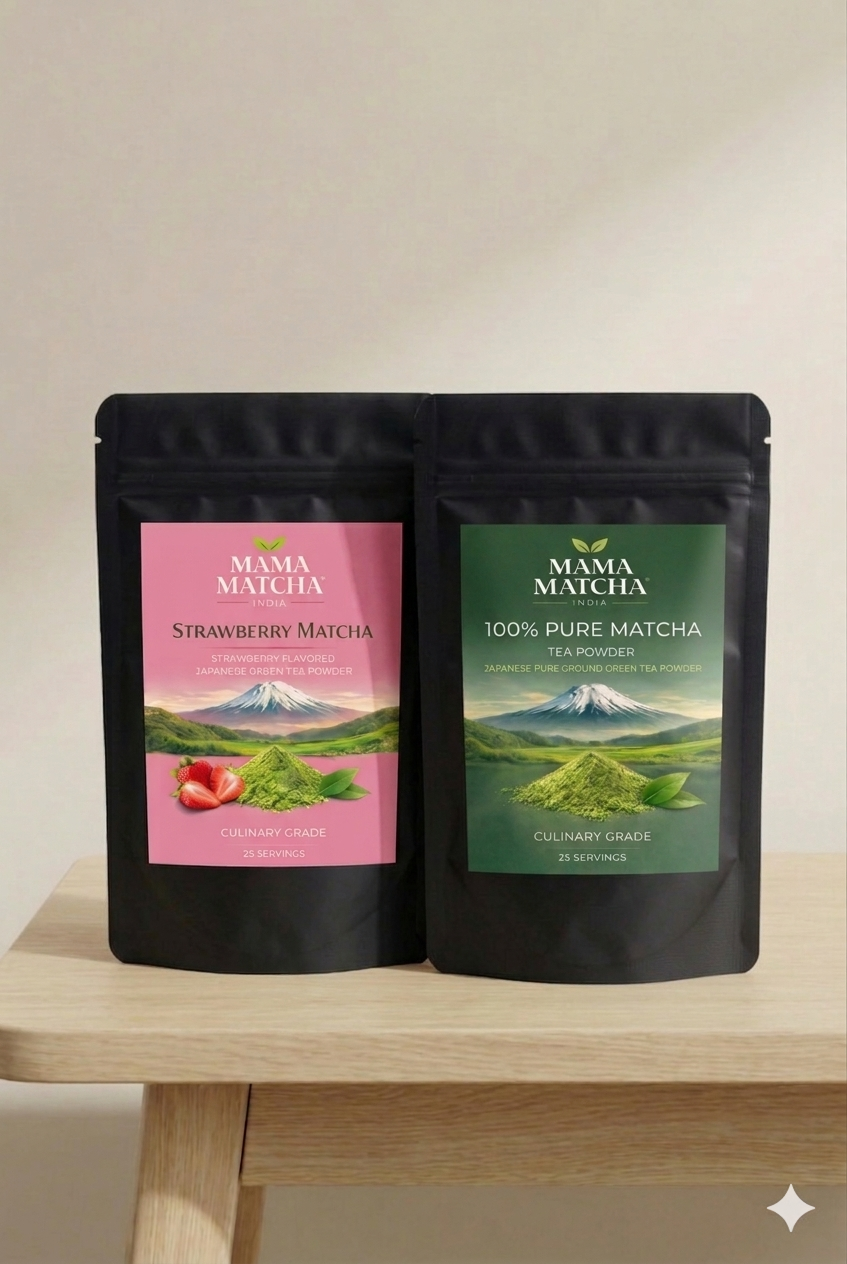 Pure Matcha & Strawberry Matcha Combo Pack (100g)